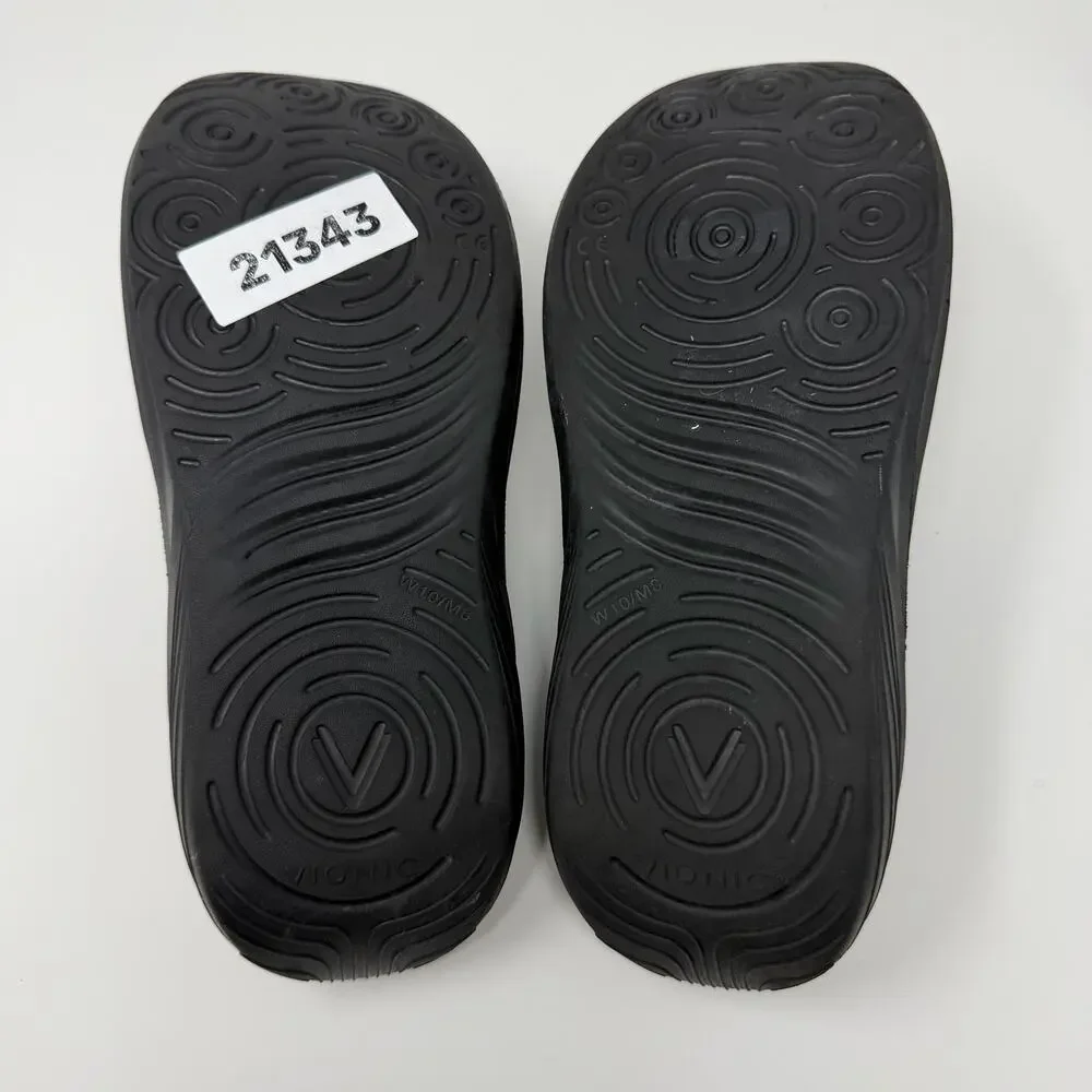 Vionic Black Recovery Slide Sandals Women’s 10 Wide / Men 8